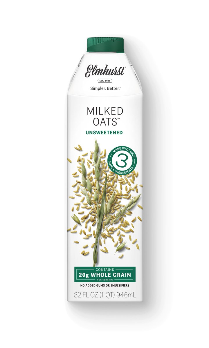 Elmhurst Unsweetened Milked Oats 946ml