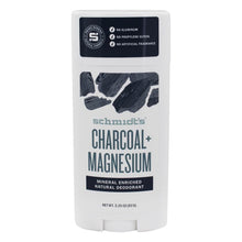 Load image into Gallery viewer, Schmidt&#39;s Charcoal + Magnesium Deodorant 92g
