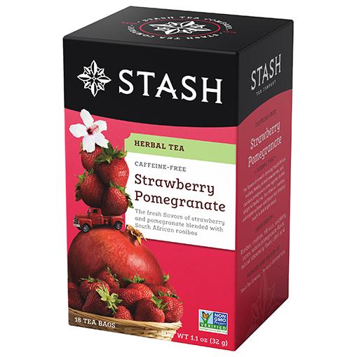 Stash Strawberry Pomegranate Red Herbal Tea 18 Bags