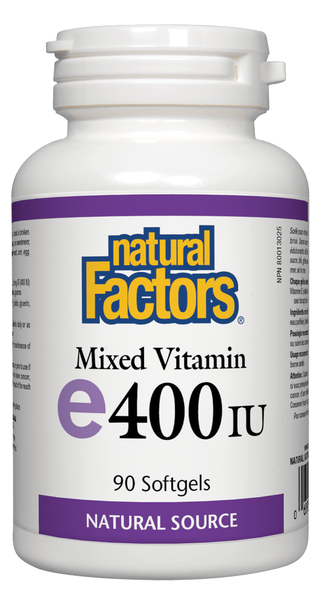 Natural Factors Mixed Vitamin E 400IU 90 Softgels