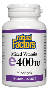Natural Factors Mixed Vitamin E 400IU 90 Softgels