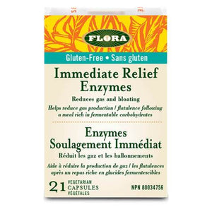 Flora Immediate Relief Enzymes 21 Vegetarian Capsules