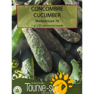 Tourne-Sol Organic Seeds Marketmore 76 Cucumber