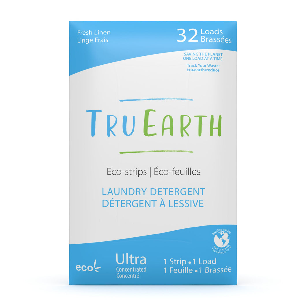 Tru Earth Eco-Strips Laundry Detergent Fresh Linen 32 Loads