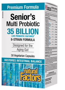 Natural Factors Seniors Multi Probiotic 30 Vegetarian Capsules