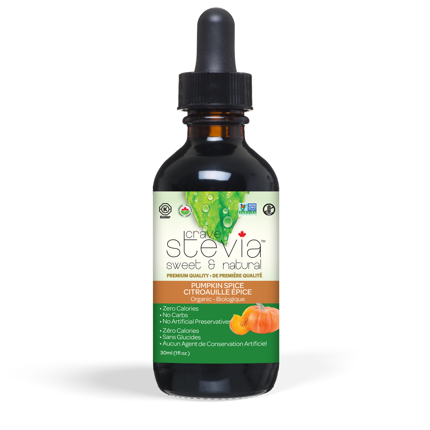 Crave Stevia Pumpkin Spice Liquid Drops 30ml