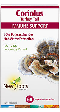 New Roots Coriolus (Turkey Tail) 60 Capsules