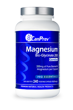 CanPrev Magnesium Bis-Glycinate 200mg 240 Vegetarian Capsules