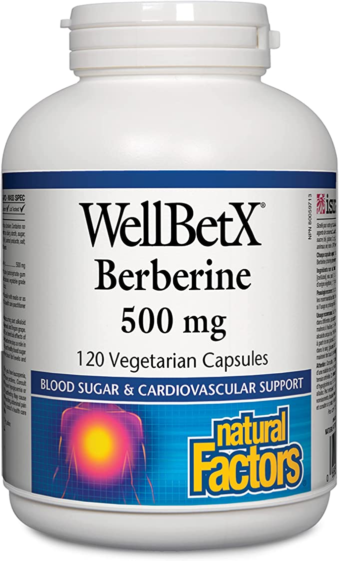 Natural Factors Berberine 500mg 120vcaps