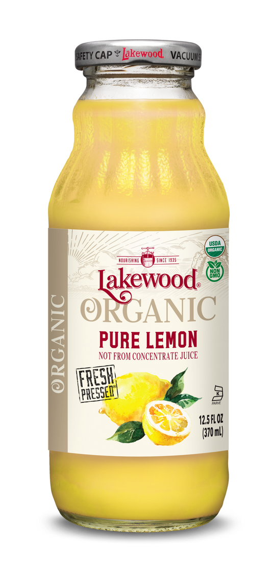 Lakewood Organic Pure Lemon Juice 370ml