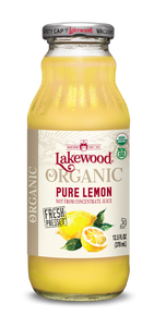 Lakewood Organic Pure Lemon Juice 370ml