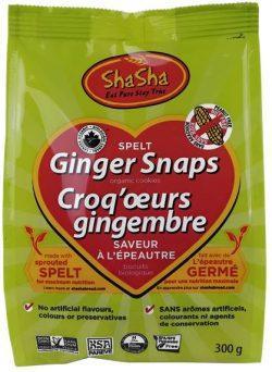Shasha Organic Spelt Ginger Snaps 300g