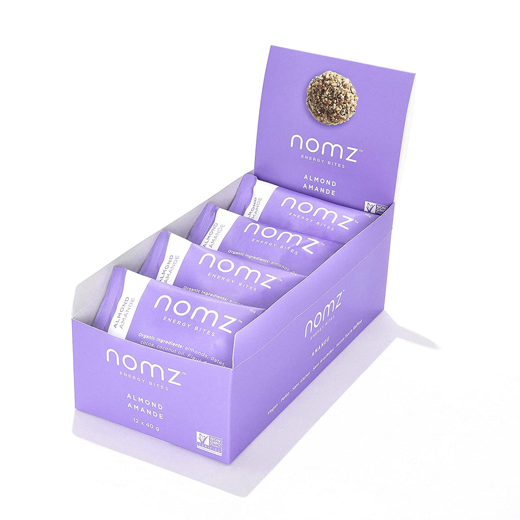 Nomz Almond Energy Bites 40g x 12 CS