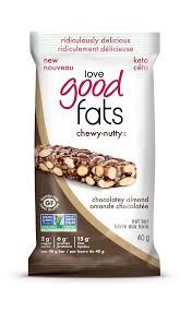 Love Good Fats Chewy Nutty Chocolate Almond Bar 45g