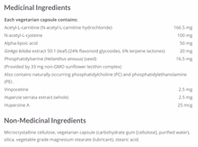Load image into Gallery viewer, 3 Brains Memory Boost 120 Vegetarian Capsules
