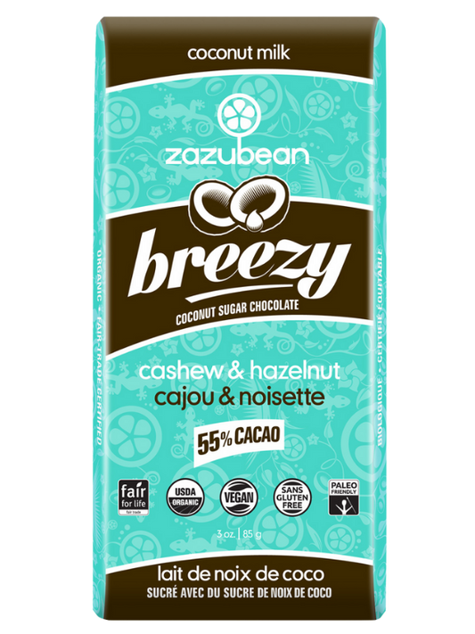 Zazubean Breezy Cashew Hazelnut Sweetened Coconut Sugar 85g