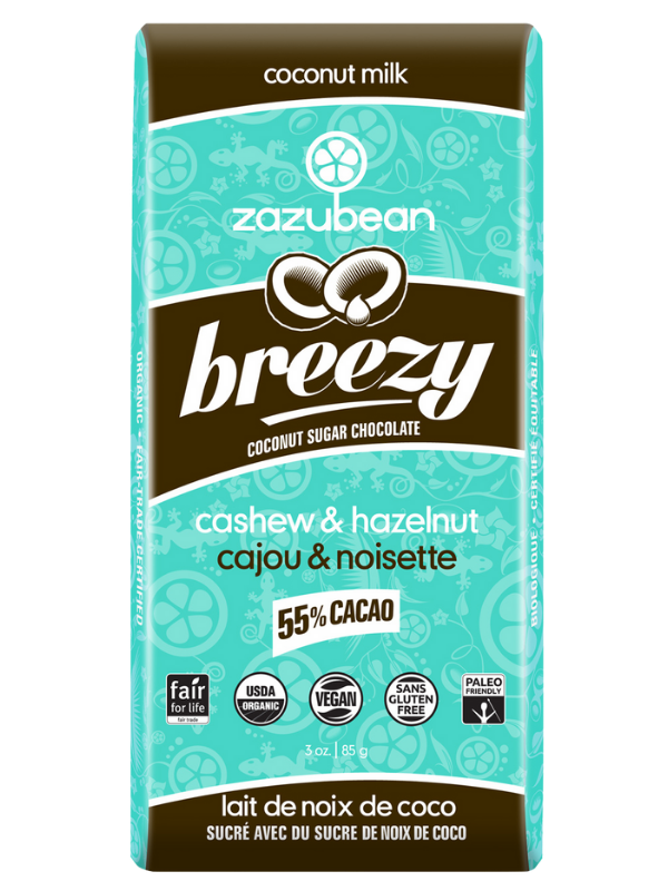 Zazubean Breezy Cashew Hazelnut Sweetened Coconut Sugar 85g