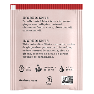 Stash Decaf Chai Spice Black Tea 18 Bags