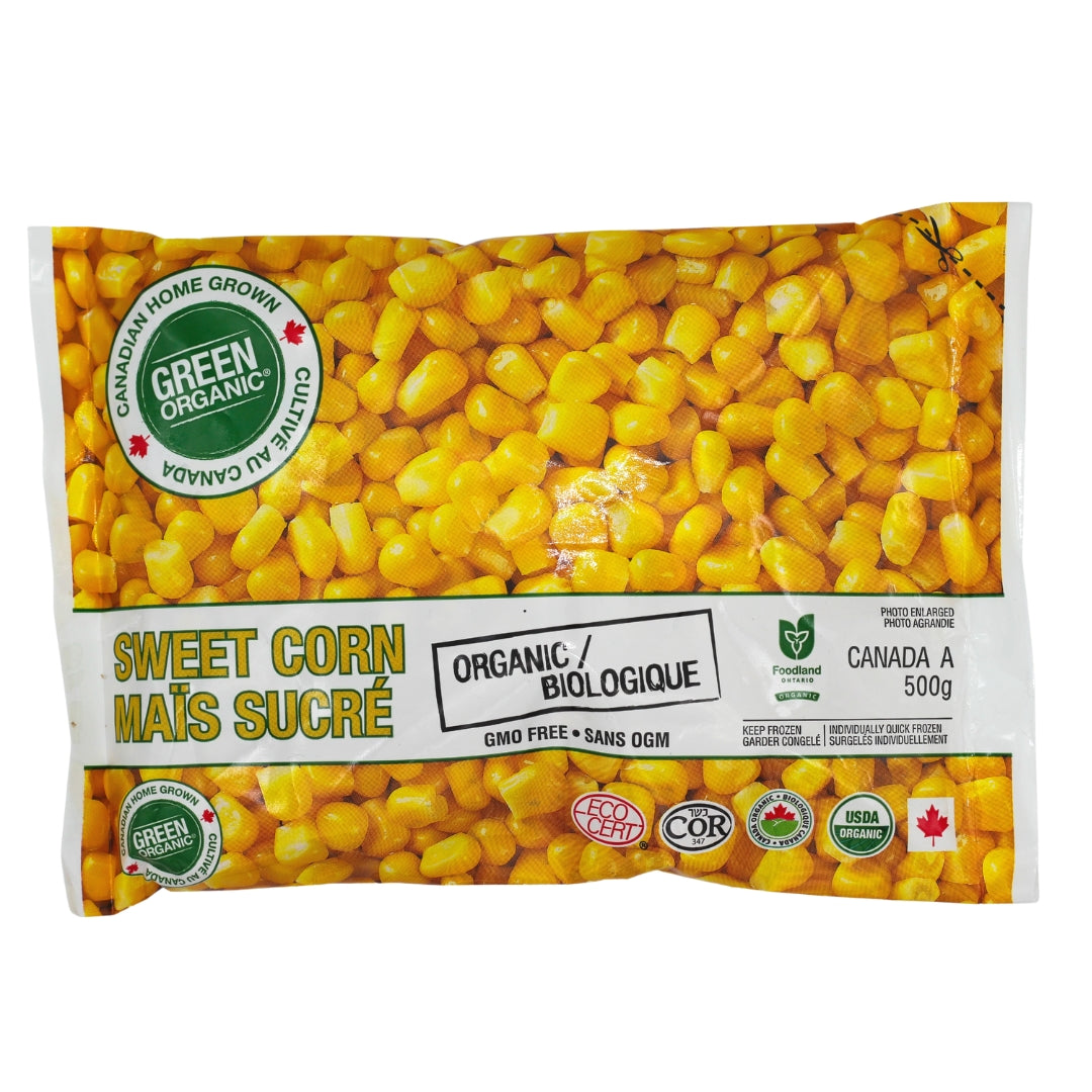 Green Organic Frozen Sweet Corn Organic 500g