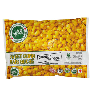 Green Organic Frozen Sweet Corn Organic 500g