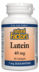 Natural Factors Lutein 40mg 30 Softgels