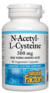 Natural Factors NAC N-Acetyl-L-Cysteine 500mg 90 Capsules