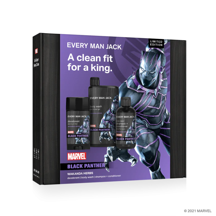 Every Man Jack Marvel Black Panther Gift Set
