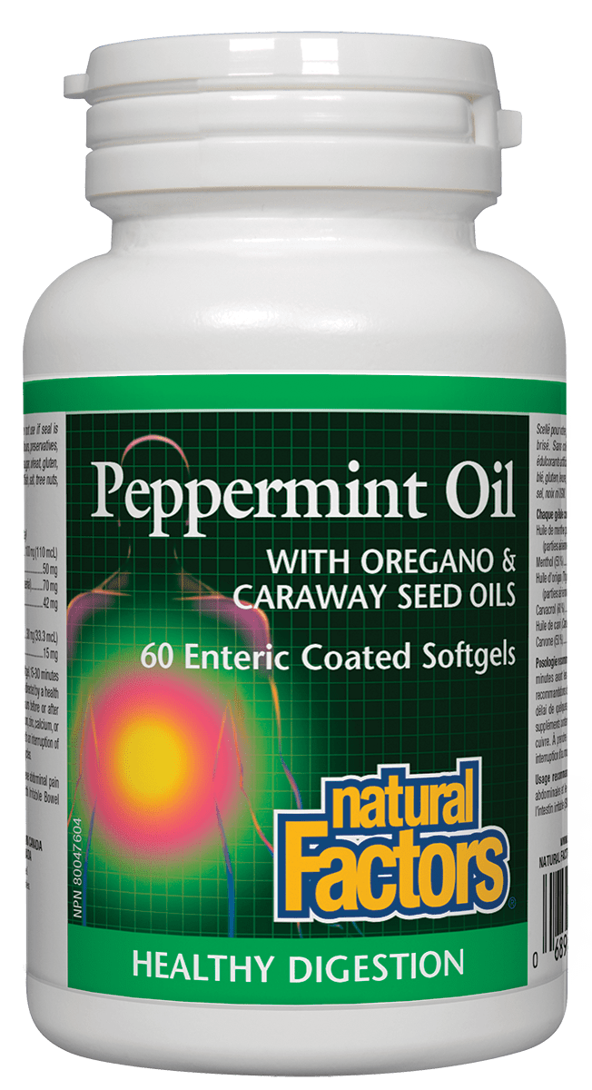 Natural Factors Peppermint Oil capsules 60 softgels