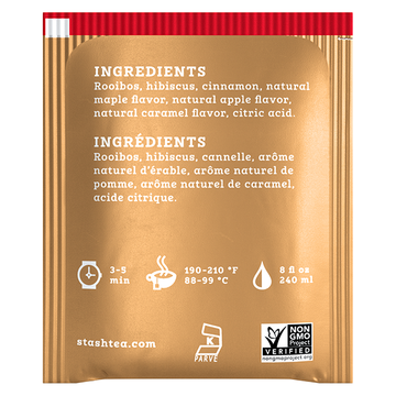 Stash Maple Apple Cider Herbal Tea (Caffeine Free) 18 Bags