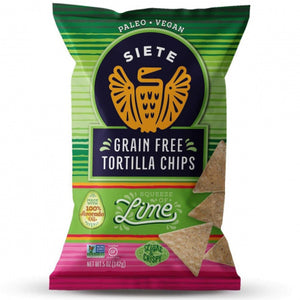 Siete Grain Free Tortilla Chips Lime 142g