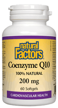 Load image into Gallery viewer, Natural Factors CoQ10 200mg 60 Softgels
