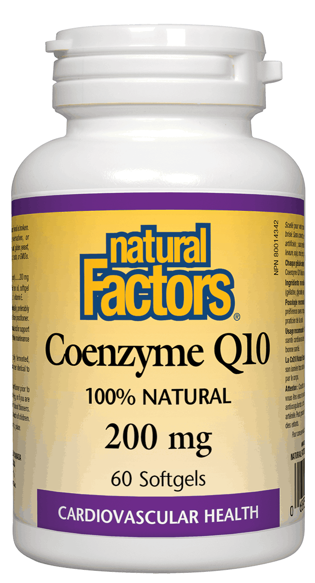 Natural Factors CoQ10 200mg 60 Softgels