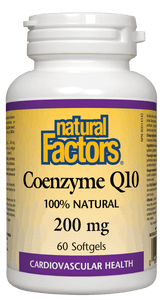 Natural Factors CoQ10 200mg 60 Softgels