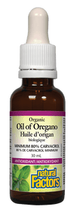 Natural Factors Organic Oil of Oregano 30mg 30ml