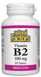 Natural Factors Vitamin B2 100mg 90 Tablets