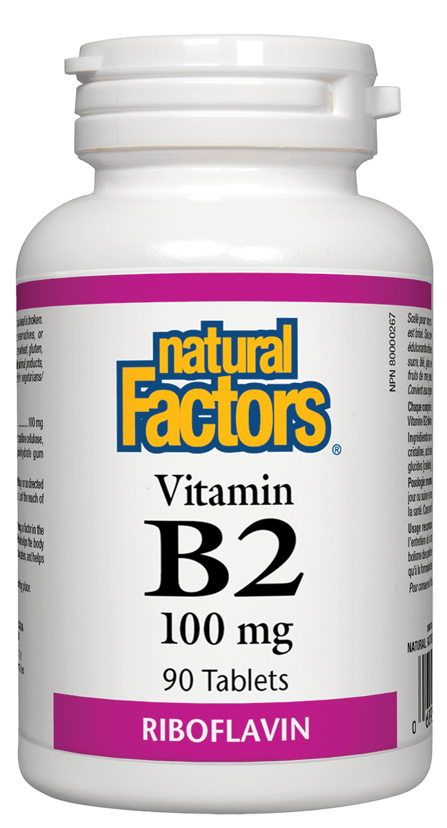 Natural Factors Vitamin B2 100mg 90 Tablets