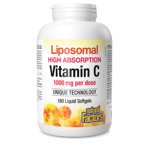 Natural Factors Liposomal Vitamin C 1000mg 180 Liquid Softgels