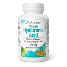 Load image into Gallery viewer, Natural Factors HyAppeal Vegan Hyaluronic Acid 120mg 60cap
