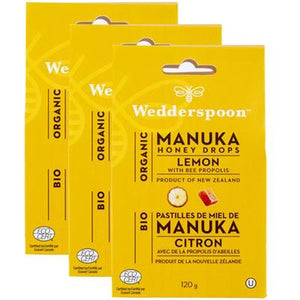 Wedderspoon Manuka Honey + Lemon Drop 120g