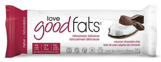 Love Good Fats Coconut Chocolate Chip Bar 39g