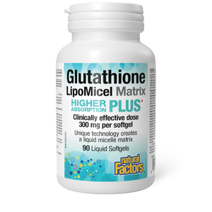 Natural Factors Glutathione LipoMicel Matrix 300mg 90 Liquid Softgels