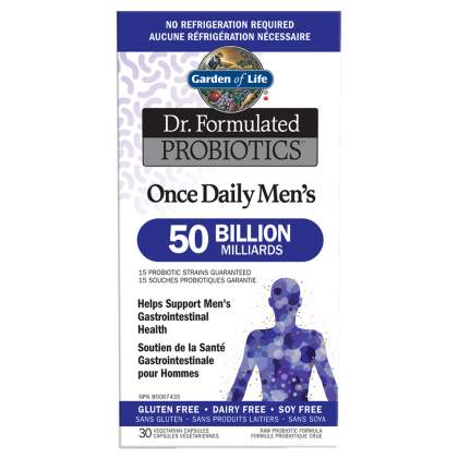 Garden Of Life Dr. Formulated Men's 50 Billion Shelf Stable Probiotic 30 Vegetarian Capsules