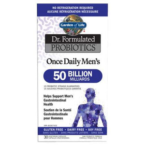 Garden Of Life Dr. Formulated Men's 50 Billion Shelf Stable Probiotic 30 Vegetarian Capsules