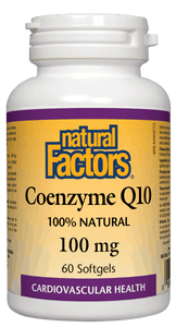 Natural Factors CoQ10 100mg 60 Softgels