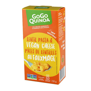 GoGo Quinoa Organic Lentil Pasta Vegan Cheese 155g