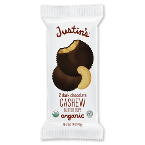Justin's Organic Dark Chocolate Cashew Butter Cups 40g