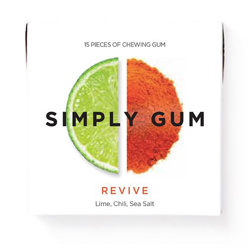 Simply Gum Natural Chewing Gum Revive 15 Pieces