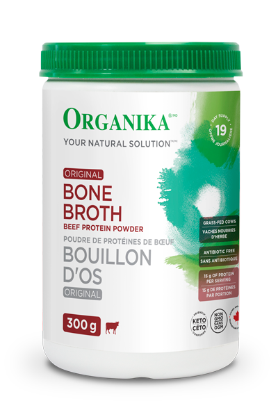 Organika Bone Broth Beef Ginger 300g