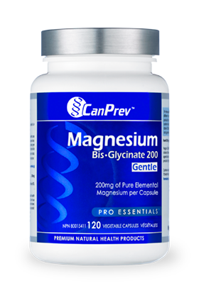 CanPrev Magnesium Bis-Glycinate 200mg 120 Vegetable Capsules