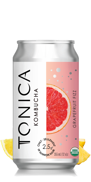 Tonica Low Sugar Kombucha Grapefruit Fizz 355ml